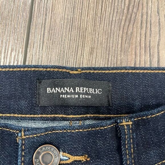 Banana Republic Premium Denim Jeans Women's Size 25 Blue Cotton 5 Pockets Way - Picture 4 of 6